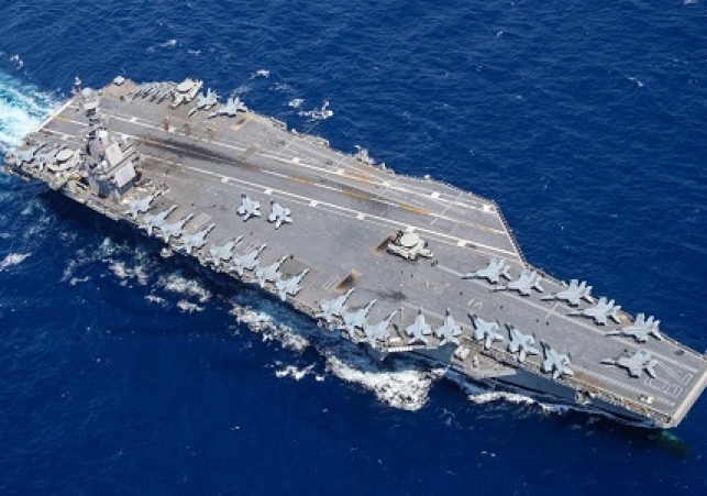 US most sophisticated aircraft carrier deployed to the Atlantic